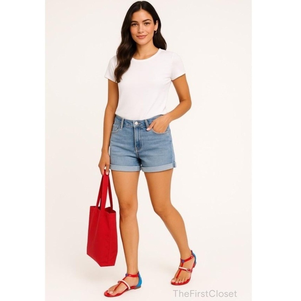 Top Moda Sandals Womens 10 Red and blue Patent Strappy Colorblock Ankle Strap